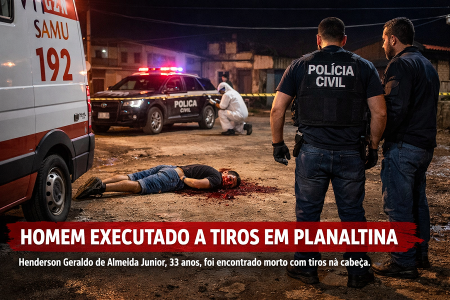 Homem executado a tiros em Planaltina