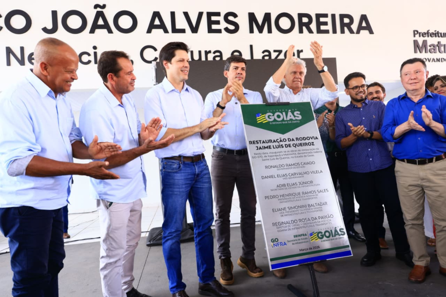“Vale do Araguaia pode garantir segurança alimentar para o Brasil e para o mercado internacional”, diz Daniel Vilela ao inaugurar trecho da GO-070 e iniciar obra de subestação em Matrinchã
