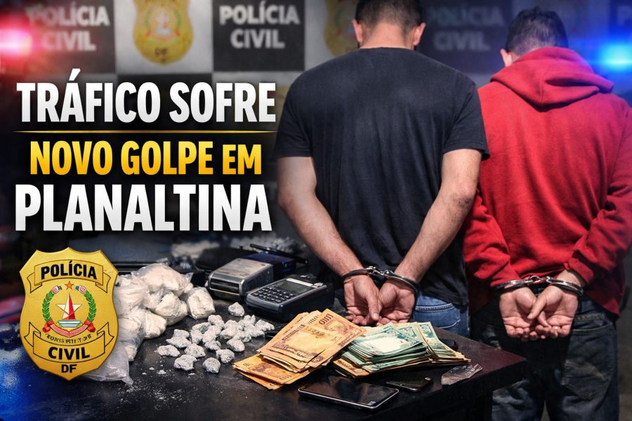 PCDF prende dois traficantes em Planaltina