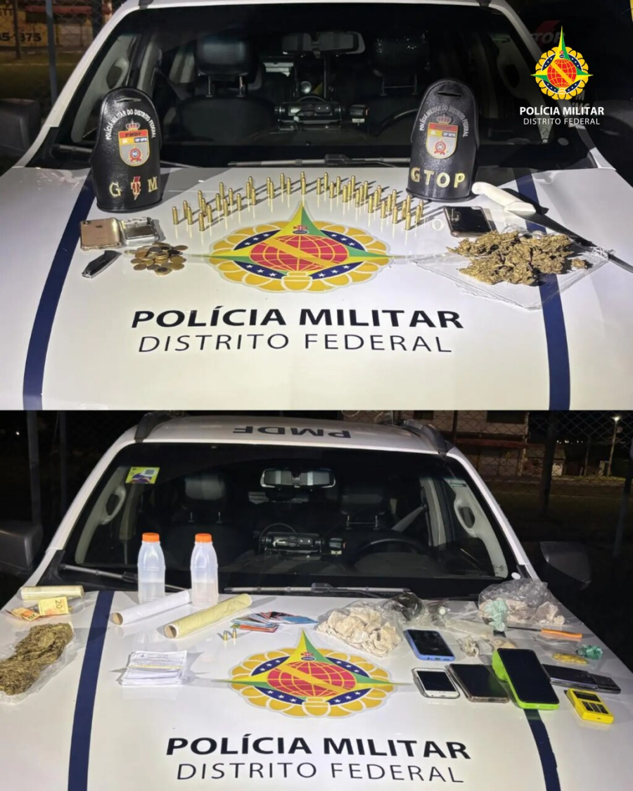 PMDF prende grupo com drogas e munições no DF