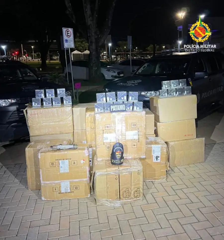 Carga ilegal de vapes apreendida no DF