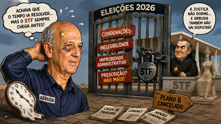 OPINIÃO | Arruda vê cerco jurídico aumentar após nova decisão do STF; caminho para 2026 fica ainda mais estreito