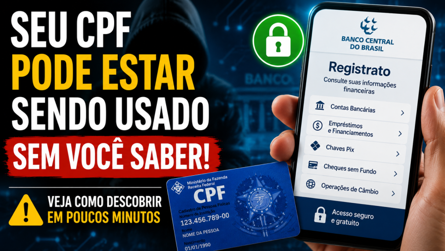Seu CPF pode estar sendo usado sem você saber; veja como consultar gratuitamente